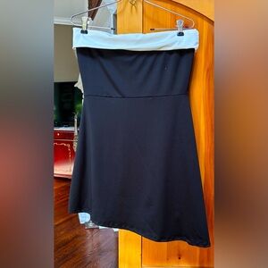 WINDSOR Black and White Strapless Dress